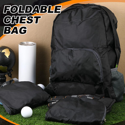 Dunzy 50 Pcs 20l Foldable Backpacks Bulk Lightweight Basic Back Pack Wholesale for Homeless Donation Corporate Events Travel Camping