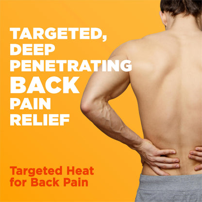 ThermaCare Advanced Back & Hip HeatWraps - Long-Lasting, Disposable Heat Therapy for Lower Back Pain, Muscle Soreness, & Herniated Discs - Drug-Free - L/XL - (10-Count)