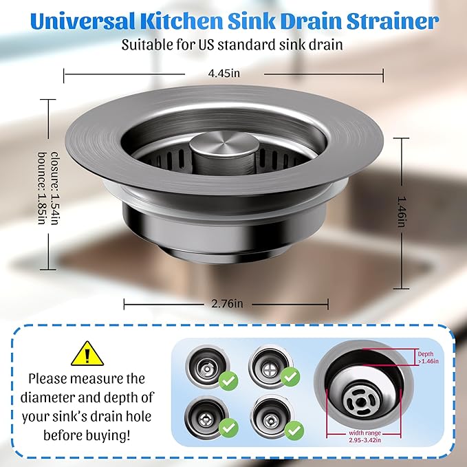 NinjaTiger Kitchen Sink Drain Strainer