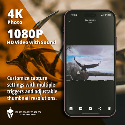 Spartan Camera GoLive 4G LTE Trail Camera, Free Roaming in US, Live-Streaming, Anti-Theft GPS, On-Demand Image&Video Capture, Real-time Updates, Built-in Lithium Battery, Blackout (1, AT&T)