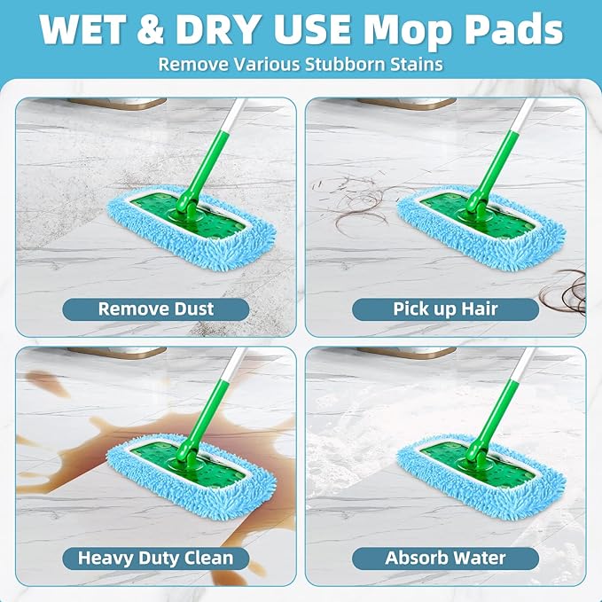 Reusable Mop Pads Compatible