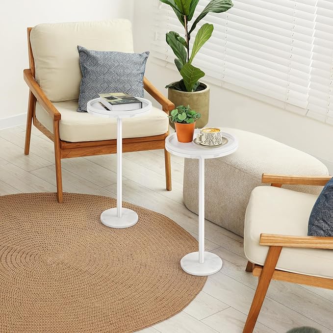 smusei 2 Pack Small Drink Table