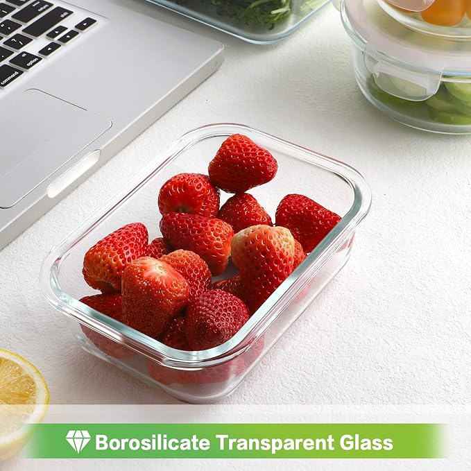 HOMBERKING Glass Food Storage Containers