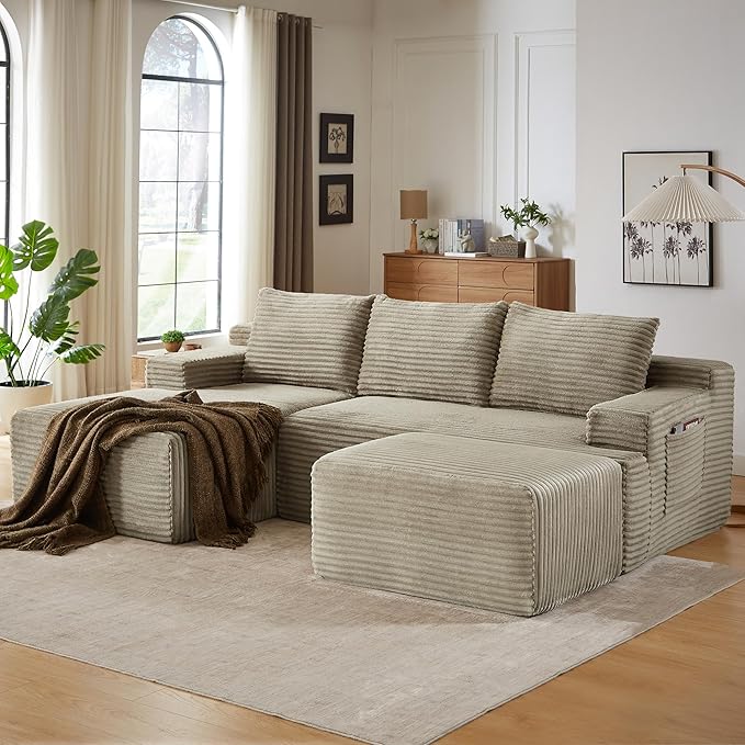 96" Sectional Couches for Living Room Cloud Couch Sofa