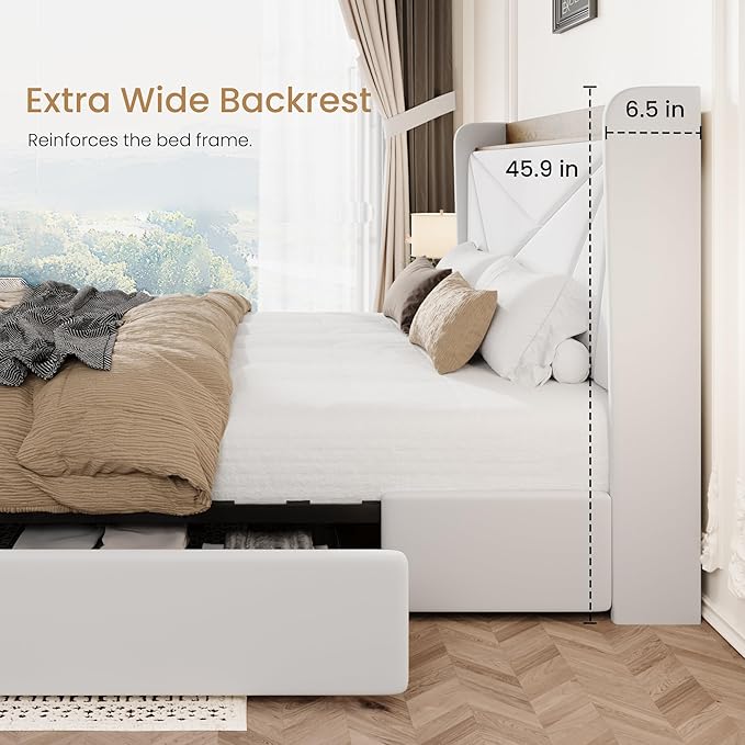 SHA CERLIN King Size Bed Frame