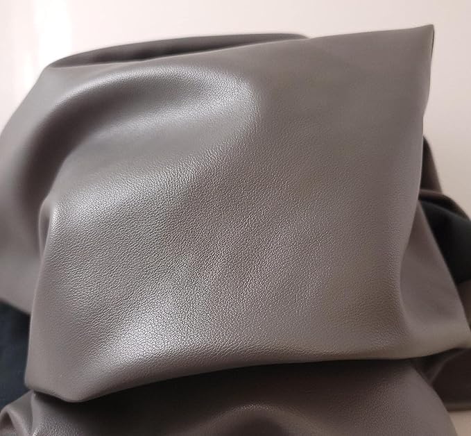 Soft Faux Vegan PU Leather by the Yard Synthetic Pleather 0.9 mm Nappa Yards