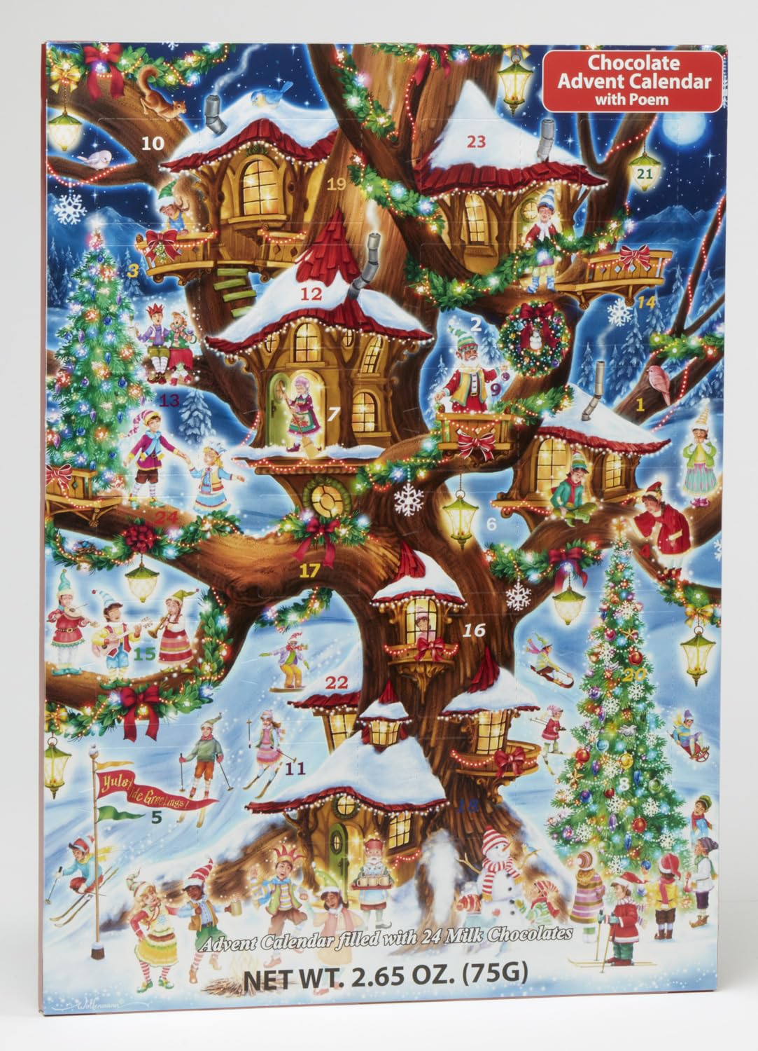 Vermont Christmas Company Elves' Treehouse Chocolate Advent Calendar (Countdown to Christmas)