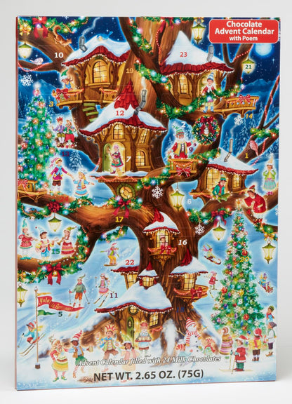 Vermont Christmas Company Elves' Treehouse Chocolate Advent Calendar (Countdown to Christmas)