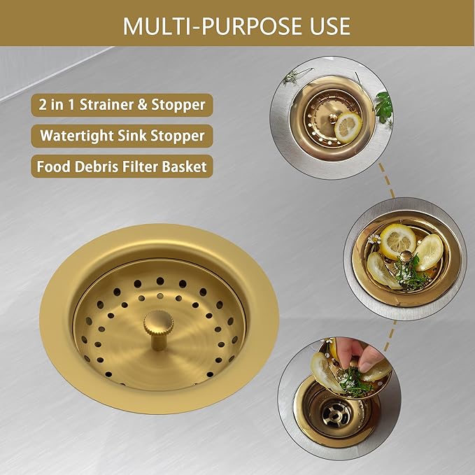 Kitchen Sink Drain Gold Sink Drain Strainer