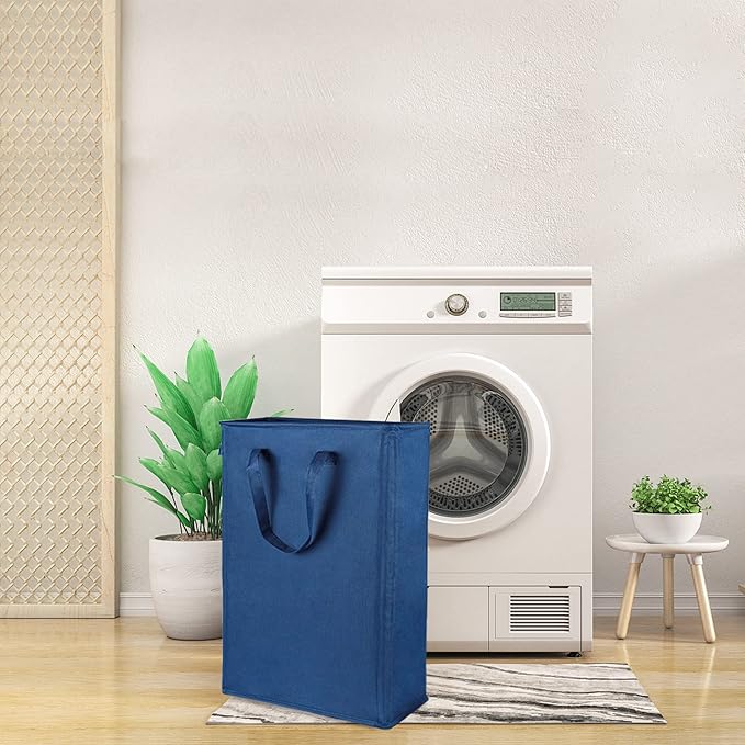 Odonata Slim Laundry Hamper Handles Collapsible Laundry Basket Thin Dirty