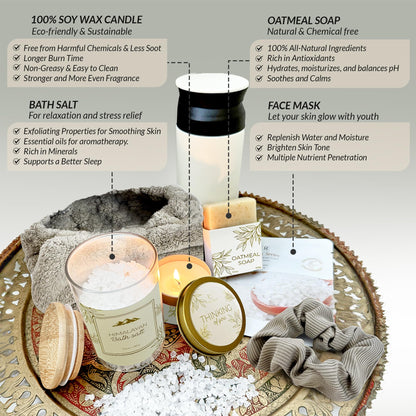 Self Care Gifts for Women 11 Piece, Womens Get Well Gifts for Mom Girlfriend Wife Daughter, Women’s Spa Gifts Baskets With Bath Salts, Oatmeal Soap, Blanket, Encouraging Inspirational Gift Basket, Whi
