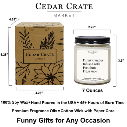 Cedar Crate Market Inspirational Candle Gifts for Women, Thank You Gifts for Women Island Citrus Spice Sandalwood Soy Wax Scented Jar Candle, Best Friend Candle Present Hand Poured in USA, 9oz