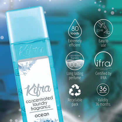 KIFRA OCEAN Concentrated Laundry Fragrance 200ml 80 Washing Cycles