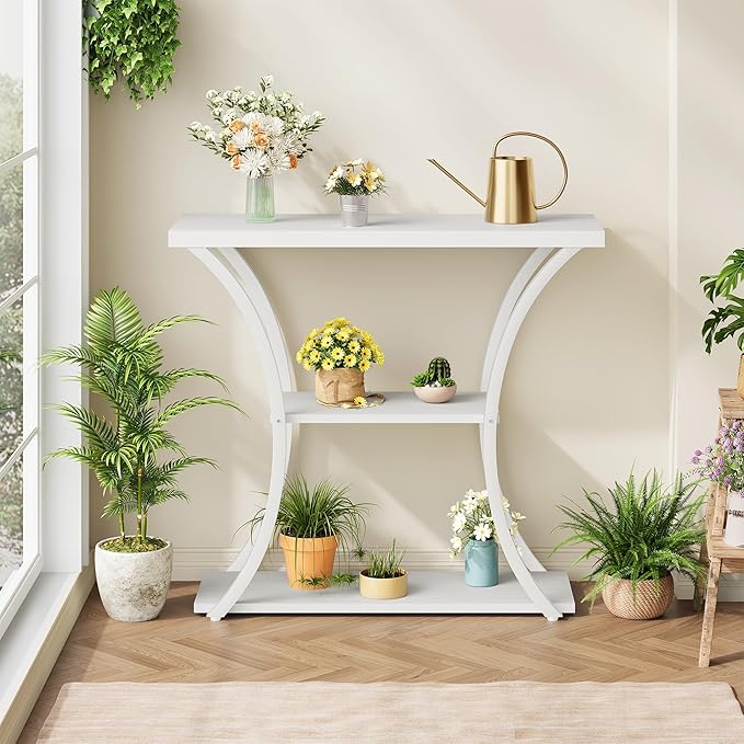 Hoctieon 3 Tier Console Table