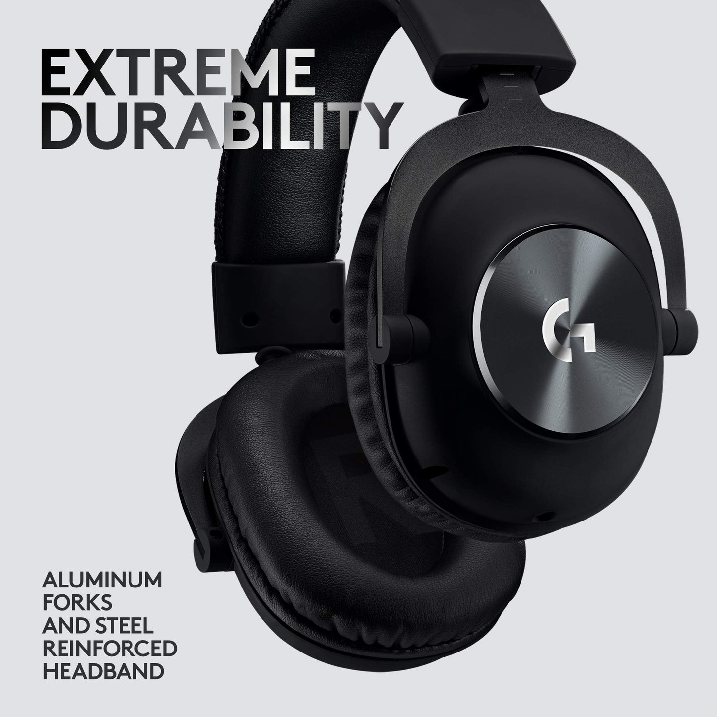 Logitech G PRO Gaming Headset for Oculus Quest 2 - Oculus Ready - Custom-Length Cable - PRO-G Precision Gaming Audio Driver - Steel and Aluminum Build - Low-Latency 3.5 mm Aux Connection