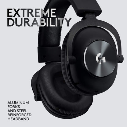 Logitech G PRO Gaming Headset for Oculus Quest 2 - Oculus Ready - Custom-Length Cable - PRO-G Precision Gaming Audio Driver - Steel and Aluminum Build - Low-Latency 3.5 mm Aux Connection