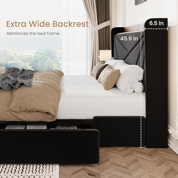 SHA CERLIN Queen Bed Frame