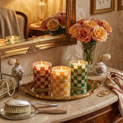 Lumenelle Winter Candle Gift Set for Women (2-Pack) - Gourmand, Fruity & Sweet Scented Soy Wax Candles, Clean Burning, Eco-Friendly, Cozy Home Decor Gift (8.8 oz Each) (Joyride Set No. 08)