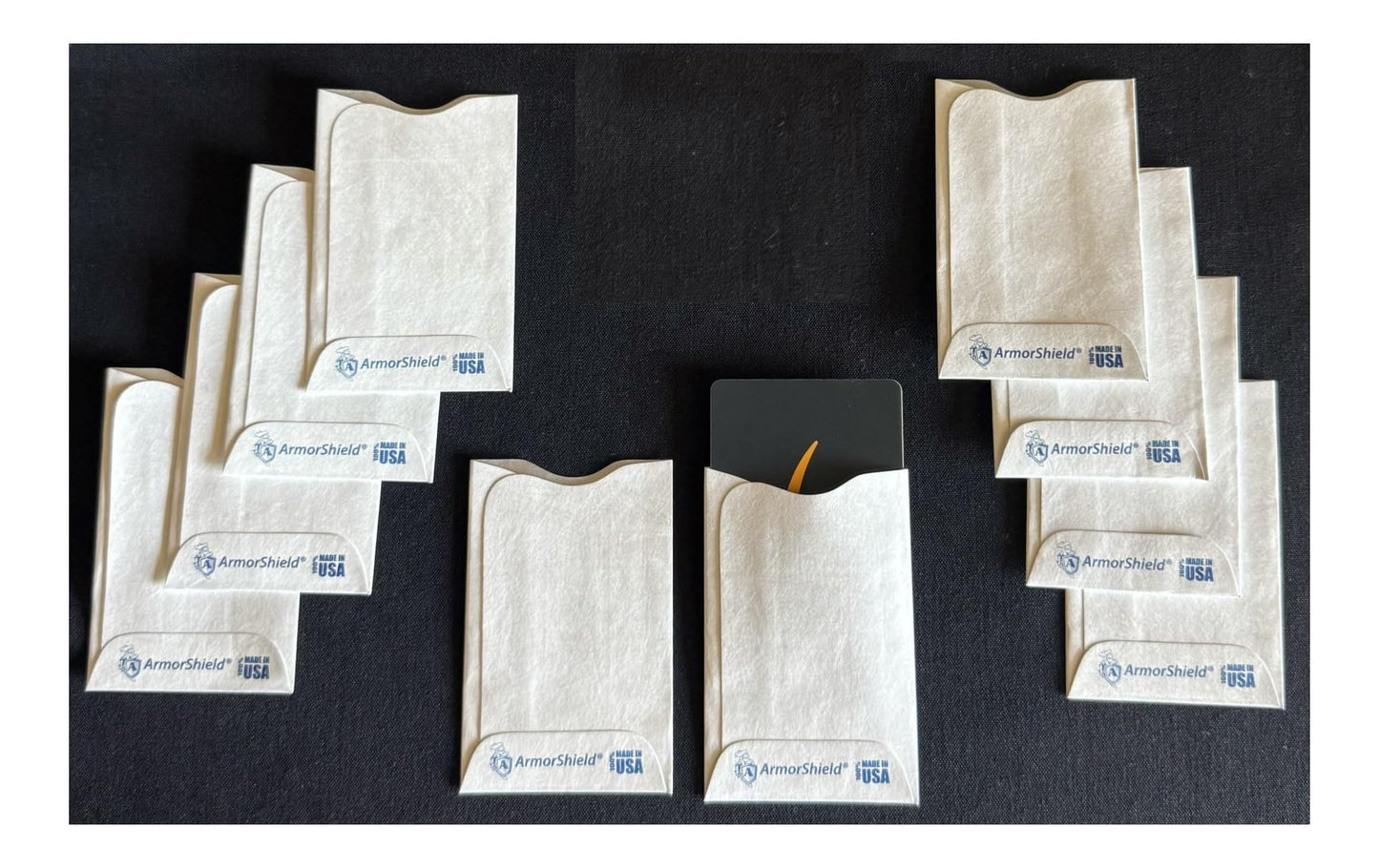 Semper Paratus Gear TYVEK Credit Card Sleeves Protectors 100% MADE IN USA - For Travel wallet or purse. RFID Blocking 13.56 Blank White SPG-TYVEK-RFID-CCP Semper Paratus