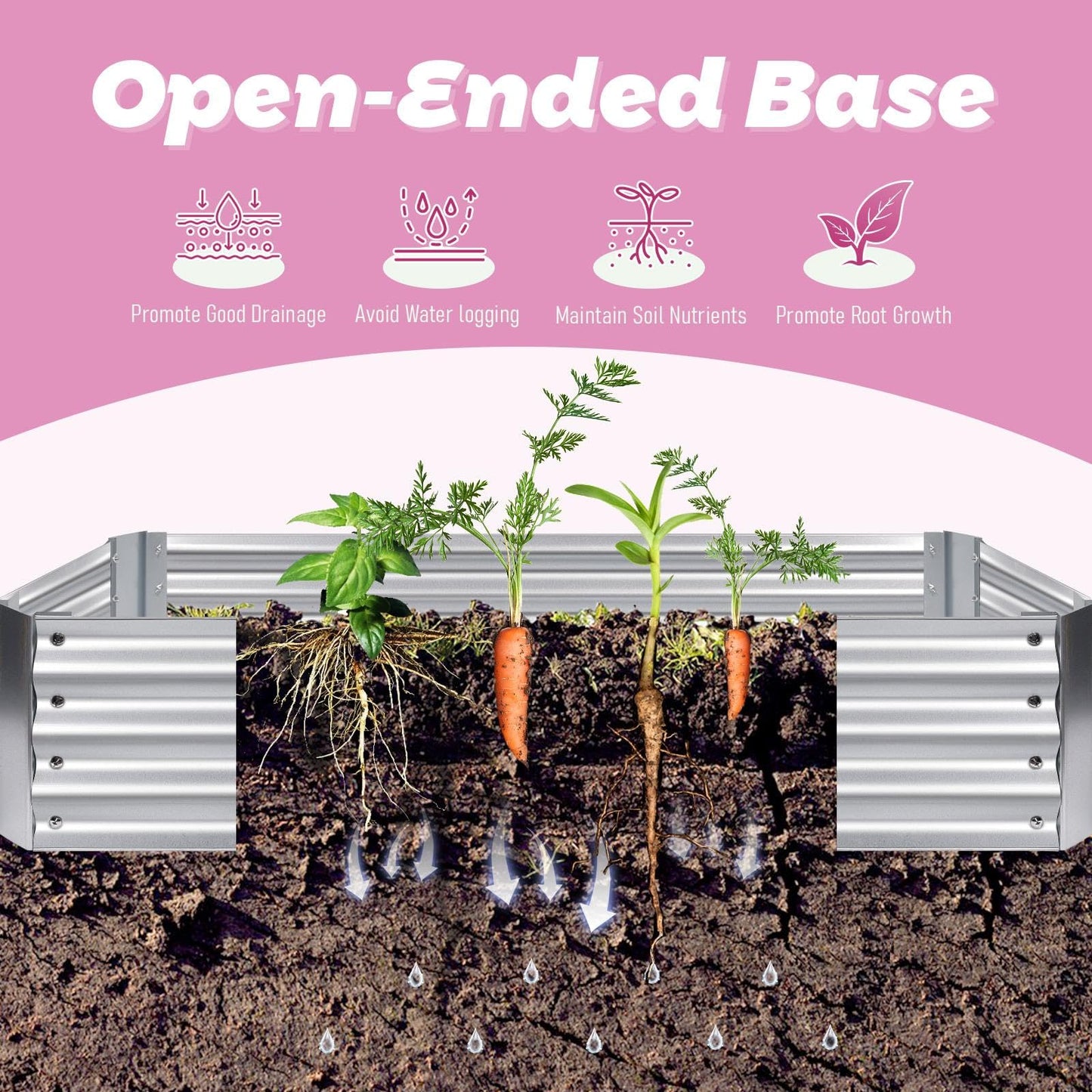 Galvanized Greenhouse, 6x3x1ft Planter Bottomless Box,Reinforced Frame Raised Garden Bed with Ventilation Windows, Greenhouses for Outdoor Plants Vegetable Gardening (Green)