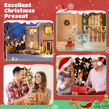 4 PCS Solar Snowman Light Decorations, Solar Christmas Snowman Stake Light, Outdoor Waterproof Solar Powered Garden Snowman Lights, Christmas Yard Decor, Decorative Pathway Light