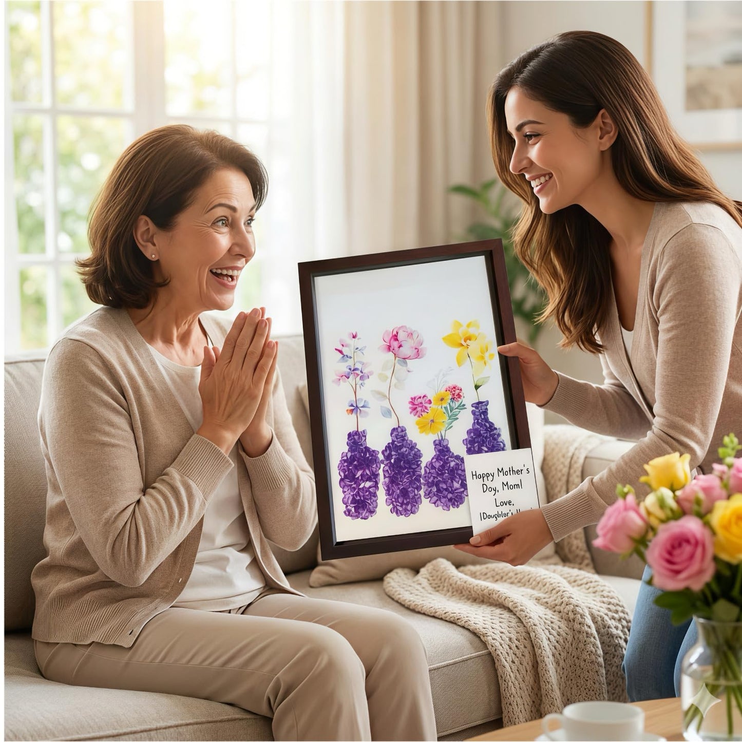 Boohyjtong DIY Real Amethyst Crystal Art Kit with Frame - 3D Purple Gemstone Vase Wall Decor - Natural Healing Stone Mosaic Craft for Adults - Relaxing February Birthstone Gift for Women