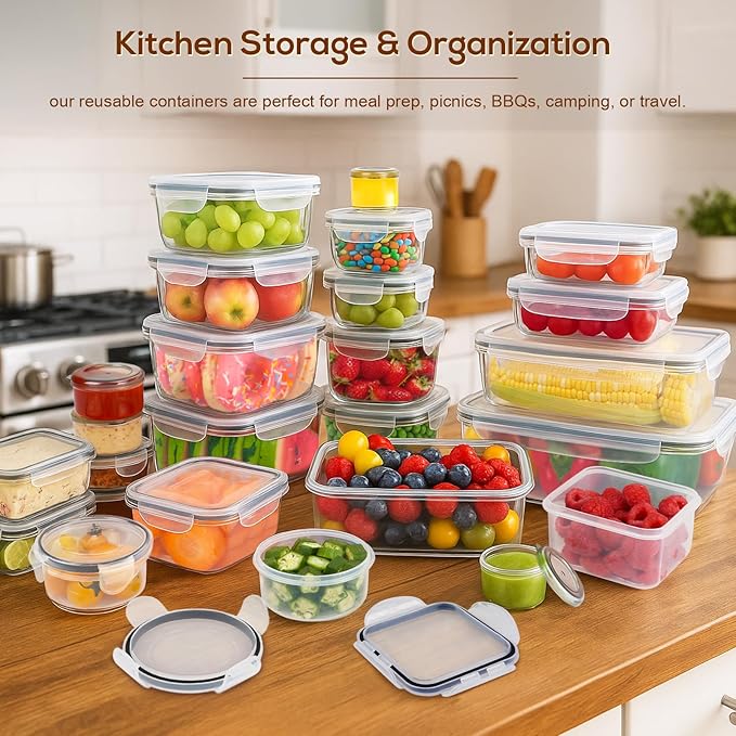 50 PCS Thicker Food Storage Containers