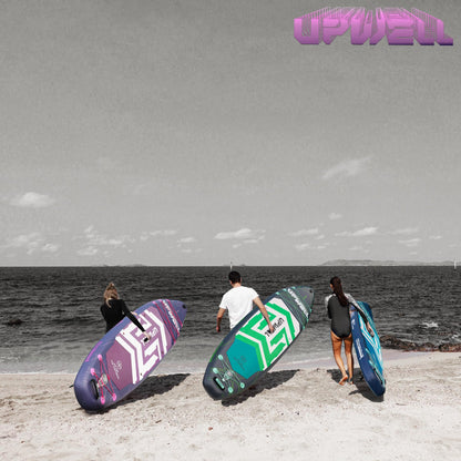 UPWELL 11'6"×35" Extra Wide Inflatable Paddle Board, Stand Up Paddle Board with Kayak Seat, Sup Paddle Boards for Adults, Chipmech Purple