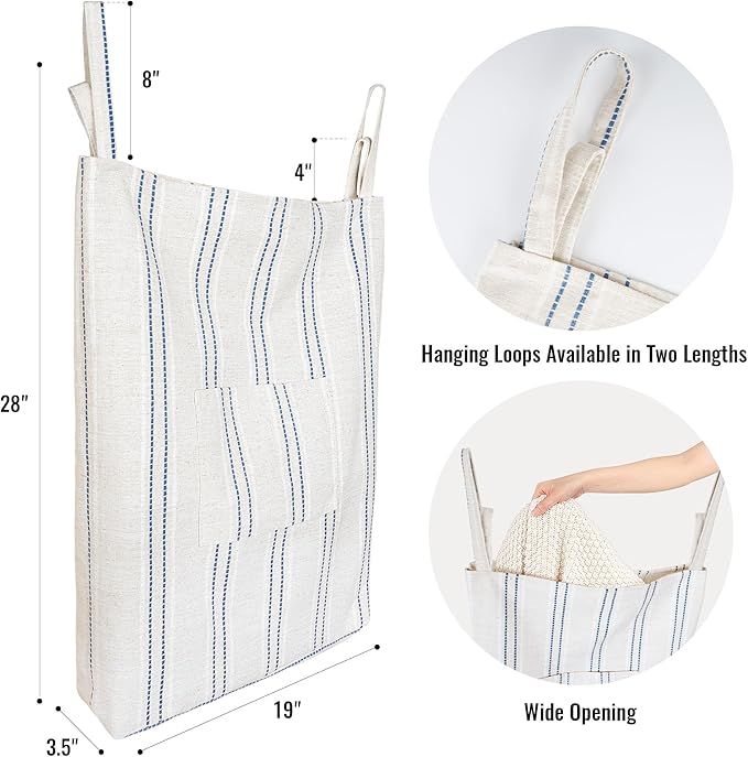 AELS Farmhouse Hanging Laundry Hamper