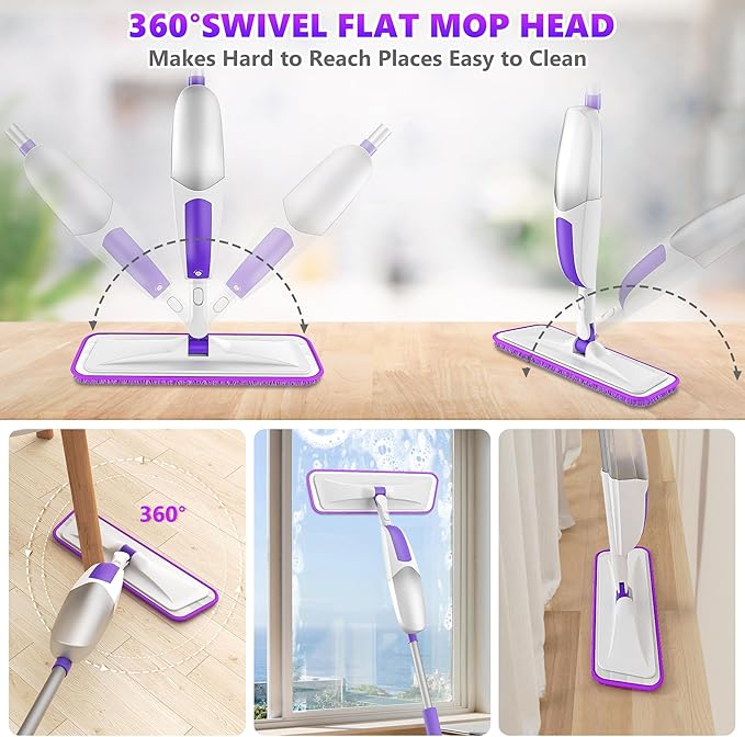 Microfiber Spray Mops for Floor Cleaning
