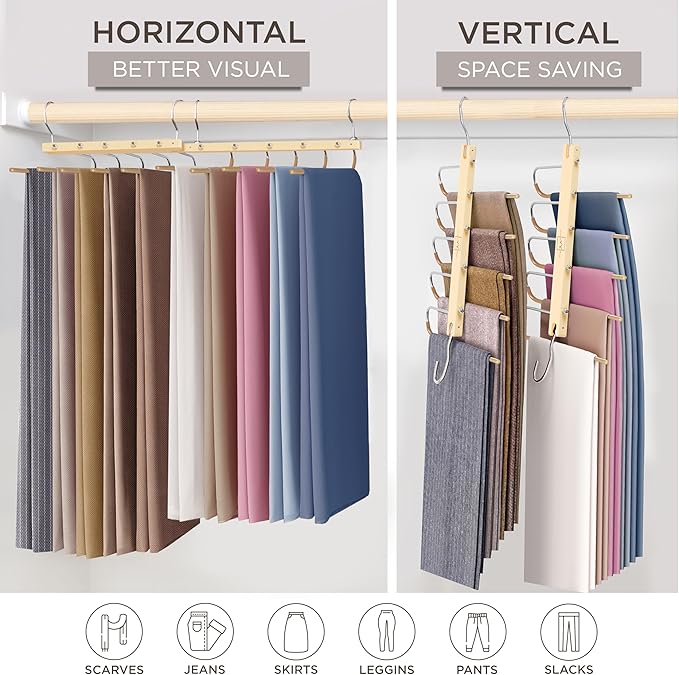 MORALVE Pants Hangers Space Saving