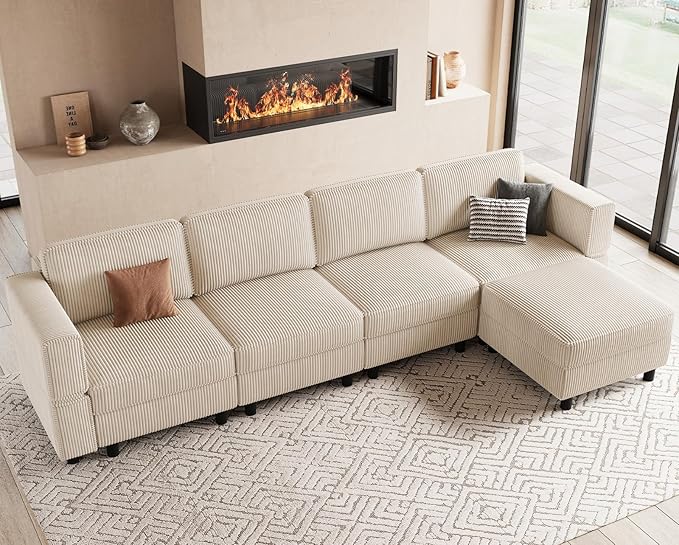 Belffin 5 Seats L Shaped Sectional Couch