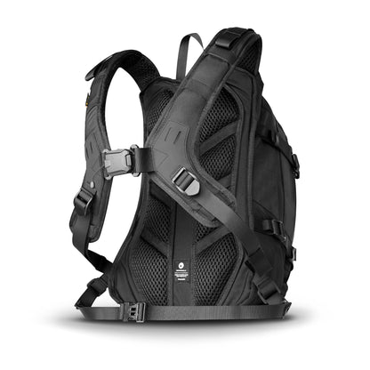 Rhinowalk Motorcycle Backpack Helmet Holder Hydration Bladder Compartment Magnetic Fastening Buckle MOLLE System Rain Cover – Multi-Purpose Sports Backpack for Cycling, Hiking, Running, Camping