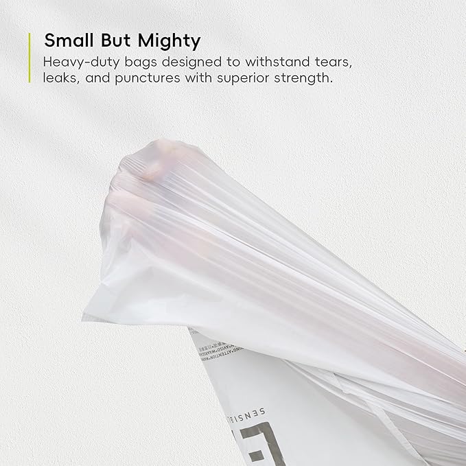 EKO 2.6 Gallon / 7-10 Liter, Extra-Strong Unscented Garbage Bags, Easy-Dispense