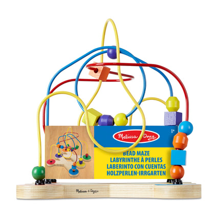 Melissa & Doug Classic Bead Maze (Wooden Educational Toy)