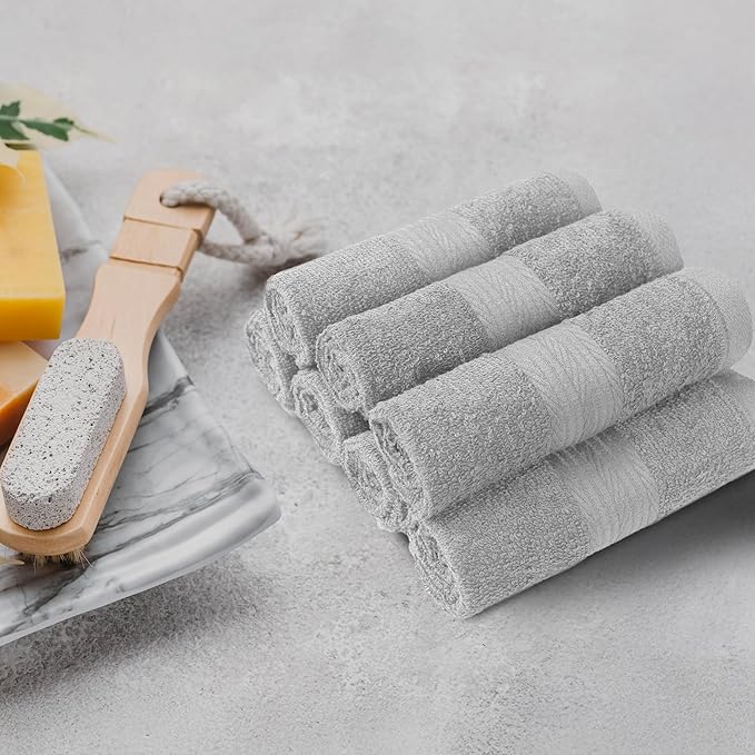 Amazon Basics Cotton Washcloths