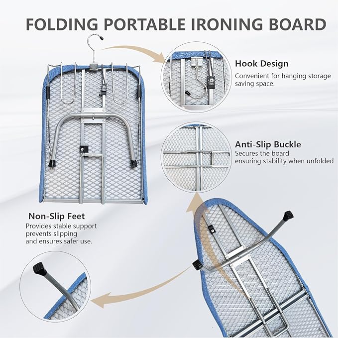 Metal Foldable Tabletop Ironing Board