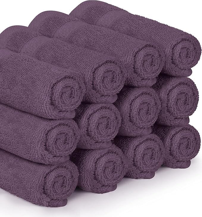 Utopia Towels 12 Pack Premium Wash Cloths Set, 12 by 12 Inches, 100% Cotton