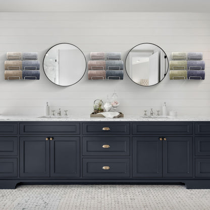 Sorbus Bathroom Wall Mounted Towel Rack - 12 Level Shelves for Rolled Towels, Washcloths, Linen - Spa, Salon & Towel Storage