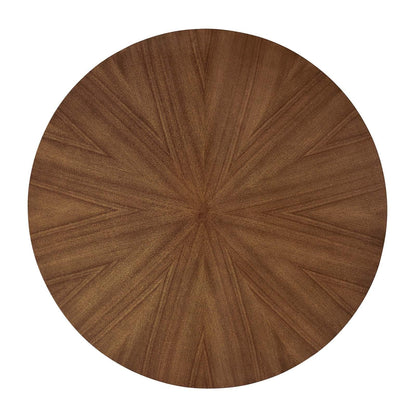 Modway Crossroads 47" Round Wood Dining Table, Walnut
