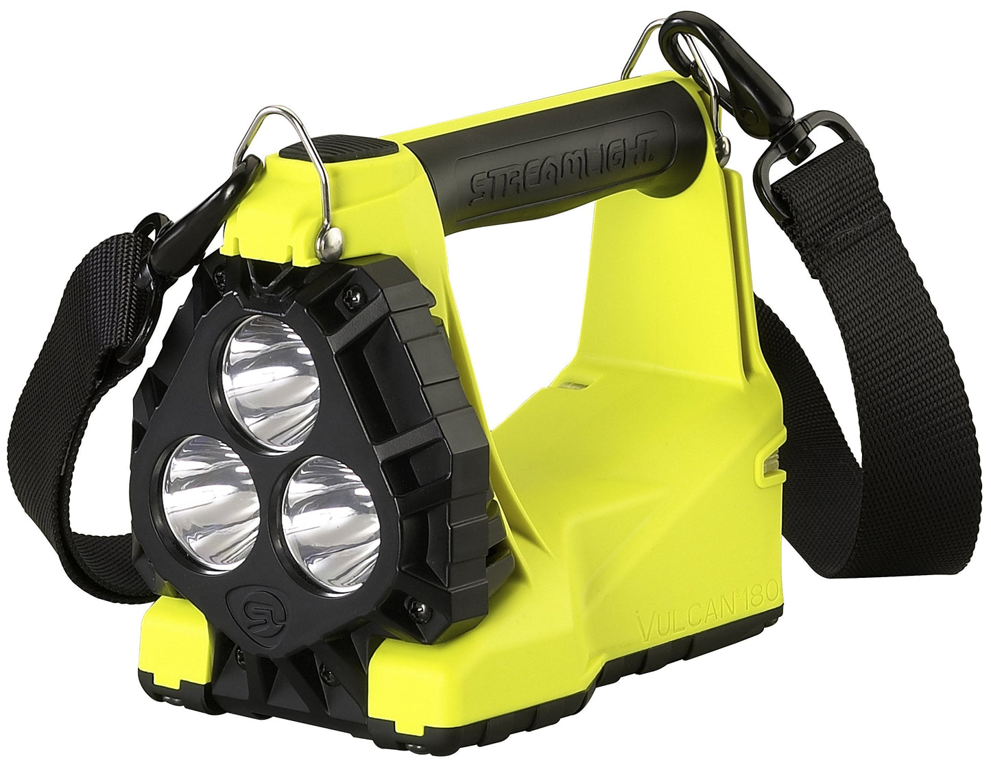 Streamlight 44321 Vulcan 180 HAZ-LO Standard System Class I DIV.1 450-Lumen Rechargeable Lantern/Portable Scene Light with 120V/100V AC/12V DC Charger and Heavy Duty Shoulder Strap, Yellow