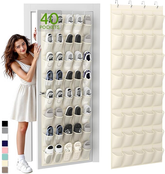Unjumbly Over the Door Shoe Organizer