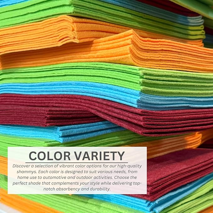 10 Pack Extra Large Original German Shammy Cloths Chamois Towels Super Absorbent