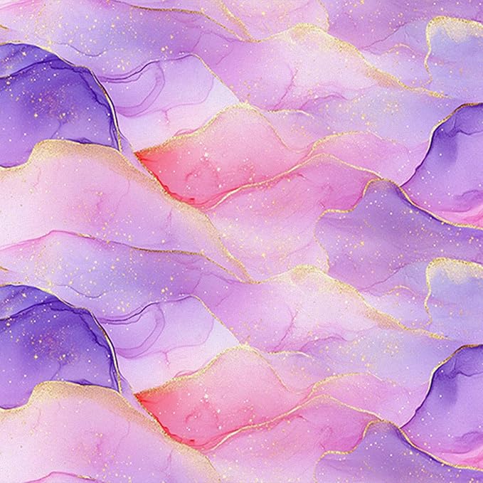 HOMETITUTE Pastel Watercolor Wallpaper Peel and Stick Purple Pink Gradient
