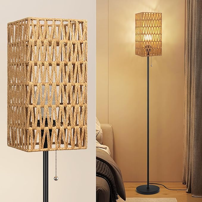 Ruiever Floor Lamp for Living Room, Farmhouse Floor lamp, Modern Standing lamp