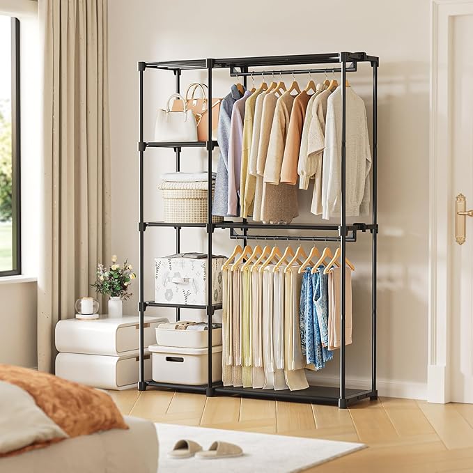 Portable Closet, Freestanding Wardrobe Closet Organizers and Storage, Open