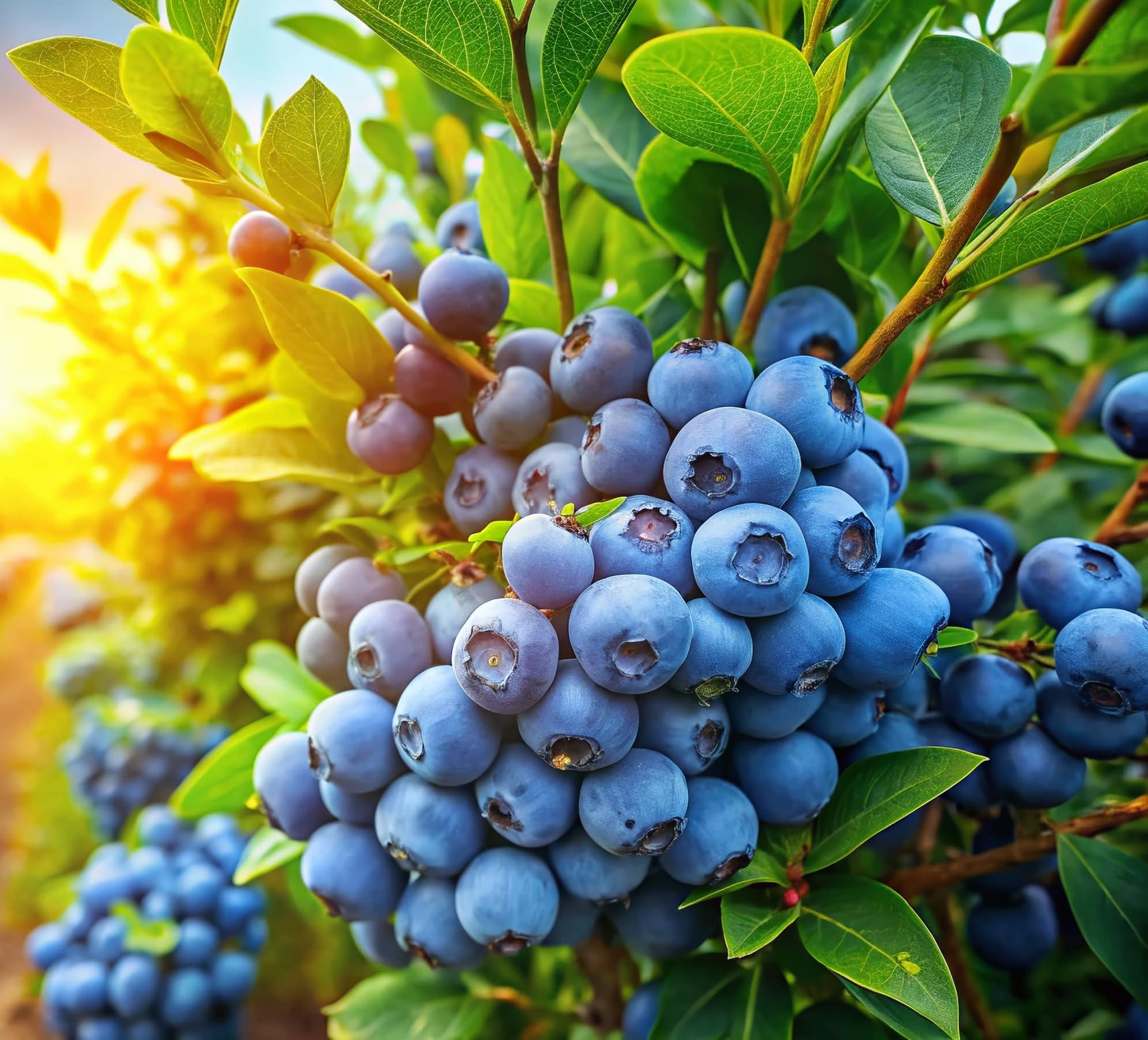 3 Blueberry Plants Live for Planting, Highberry Blueberry Bushes - Live Plant 1 Year Old, Fruit Tree Live Blueberry Plant - No Pots Included, Ships Bare Root