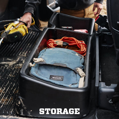 Husky Liners Gearbox Storage Systems | Fits 2015-20 Ford F-150 SuperCab Without subwoofer | Under Seat, 1-pc Black - 09291