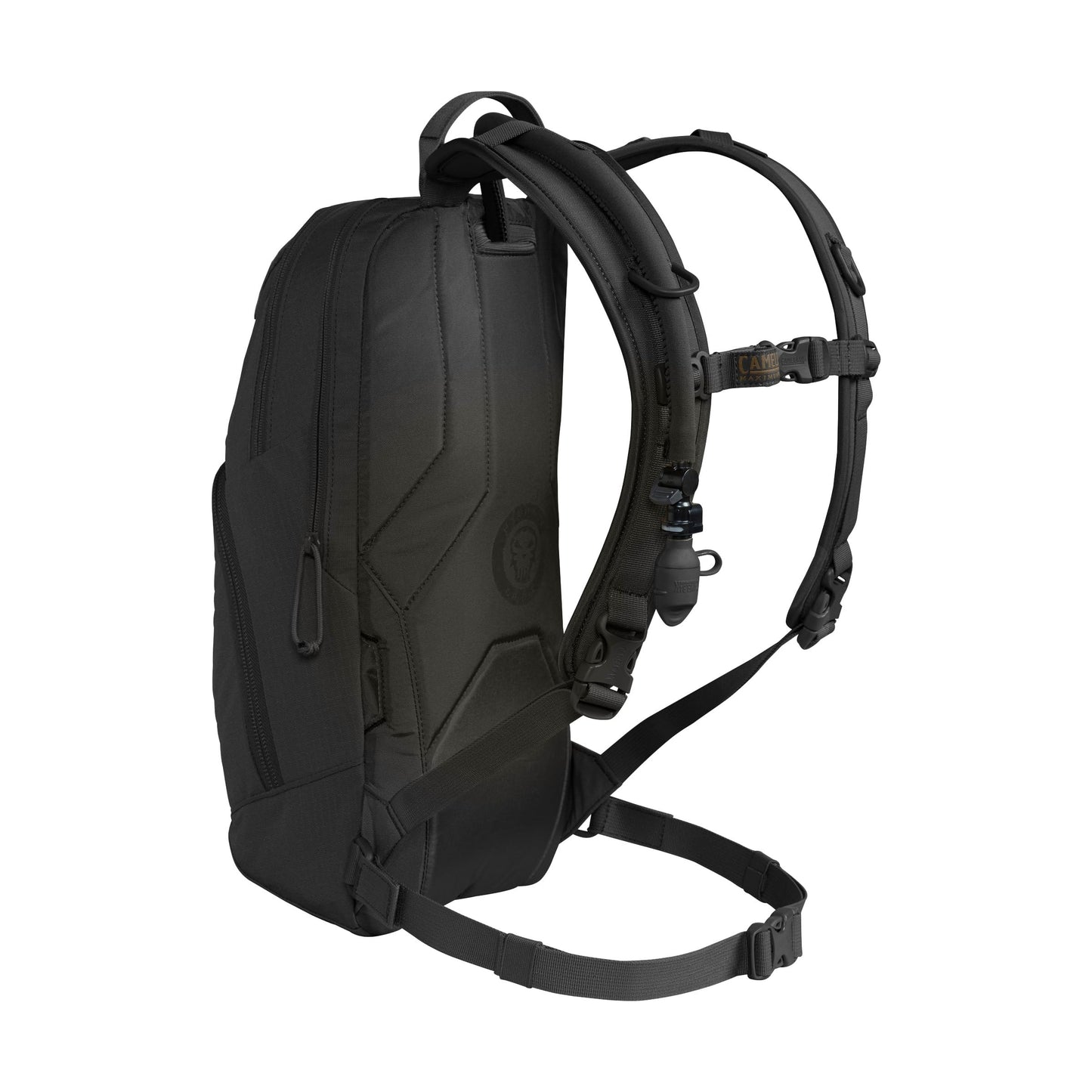 CamelBak M.U.L.E. Tactical Hydration Backpack, Modular MOLLE Design with 100oz Mil‑Spec Crux Reservoir, Black 2.0