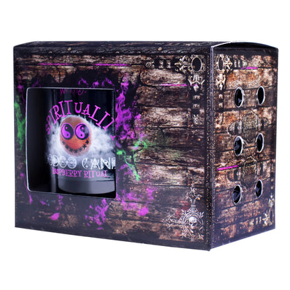 Naturally Wicked Voodoo Spirituality Candle Set - Inc. Voodoo Doll, Crystal, Wood Wick, Raspberry Ritual Scent & Gift Box